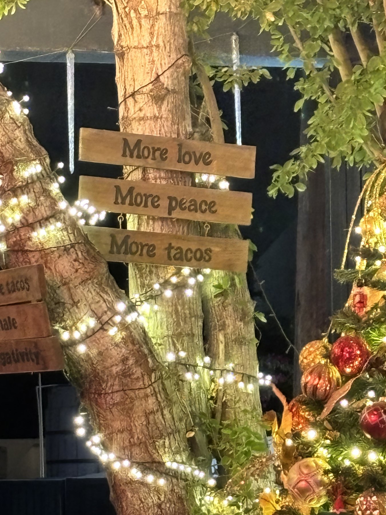 More love, more peace decor sign