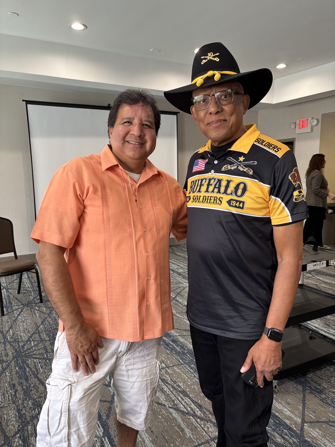 Raymond Vergara with colleague